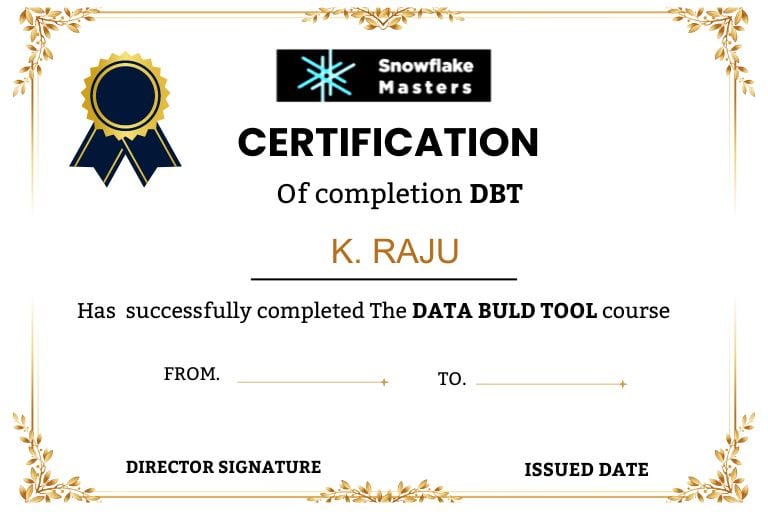DBT Training in Hyderabad - certification