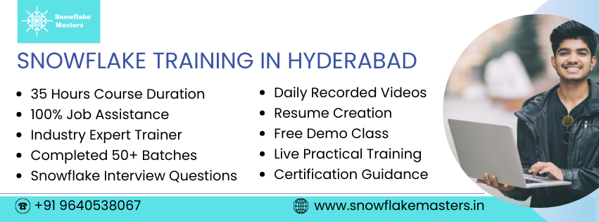 snowflake training in Hyderabad