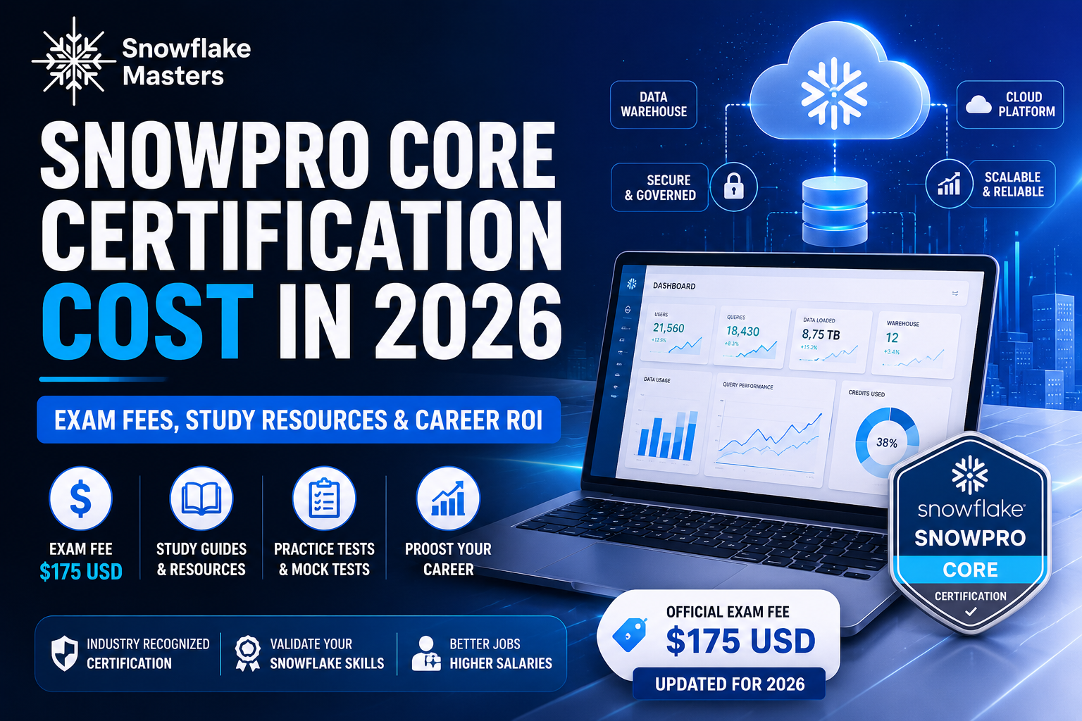 Snowflake Core SnowPro Core Certification Cost - Snowflake Masters